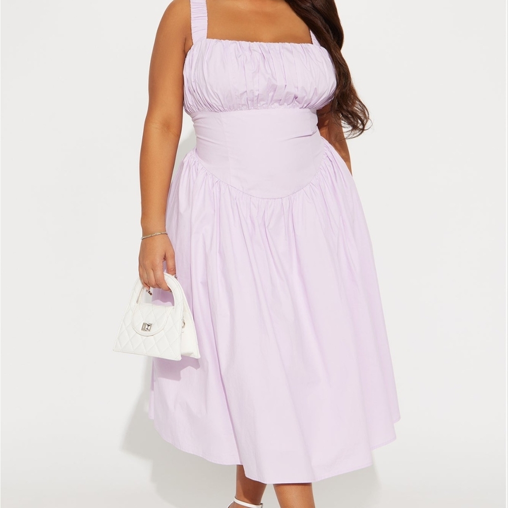 Fashion Nova Light Purple Midi Dress